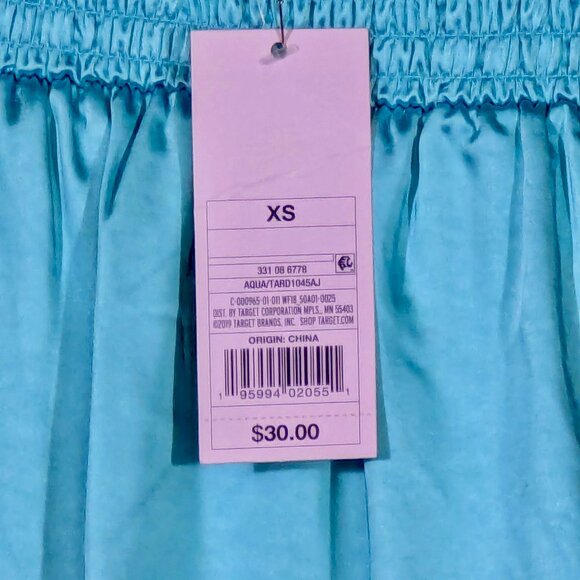 Wild Fable Baby Blue Satin Slip Mini Dress - Size XS - Picture 9 of 12